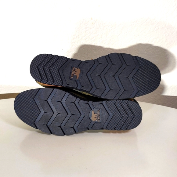 SOREL Major Carly Olive Green Suede Canvas Lace Up Combat Boots Women's Size 6.5 - Picture 4 of 16